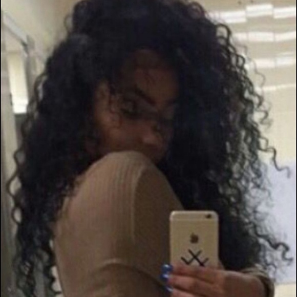 Sexy diva human hair water wave lace front wig